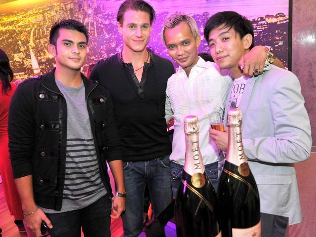 Attended by the beautiful and glamorous, partying with their favorite champagne, Moët & Chandon
