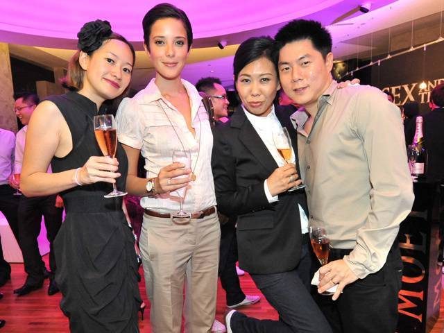 Attended by the beautiful and glamorous, partying with their favorite champagne, Moët & Chandon