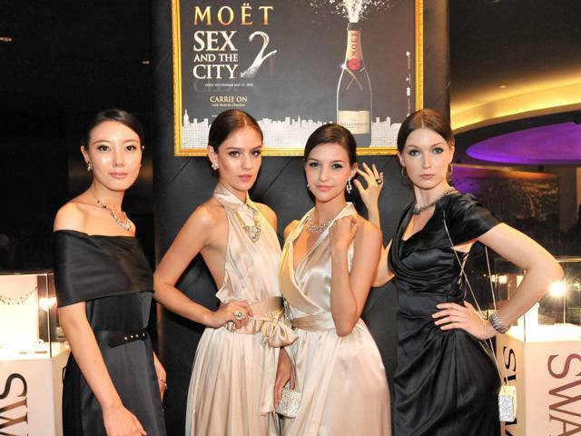 Swarovski wowed everyone with their glamorous accessory showcase