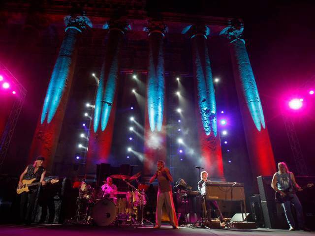 Deep Purple performed at the Baalbeck International Festival last year©AFP PHOTO/Joseph BARRAK