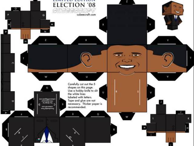 Make your own Obama cube by CubeCraft.com
