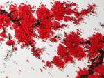 Ran Hwang is best-known for creating intricate, large-scale wall installations with exquisite materials