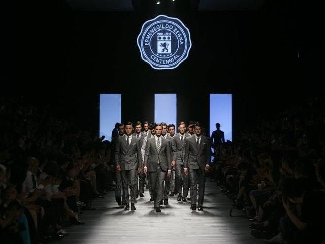 Ermenegildo Zegna marked its 100th year in fashion during the winter 2010 menswear show in Milan