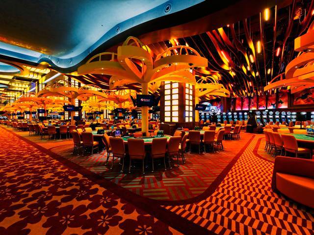 Offering more than 15 varieties of table games, slots and electronic game machines