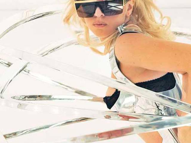 Movie still from Lady GaGa's newest music video "Bad Romance"
