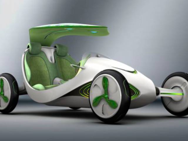 The YeZ can absorb CO2 and water molecules in the air and convert them into power for the vehicle 