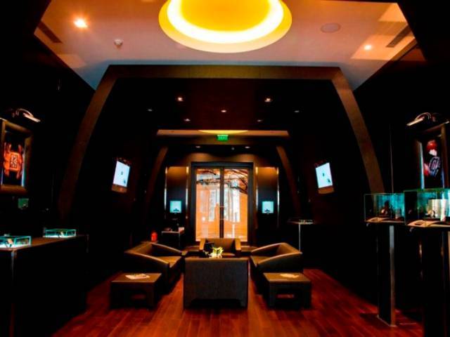 Much of the interior design of the store was inspired by Richard Mille's watches