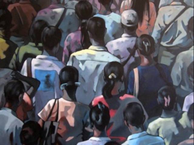 Crowdscape 4 (122 x 184cm)