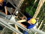 The World Championship Climb to the Sands SkyPark was part of Opening Day celebrations