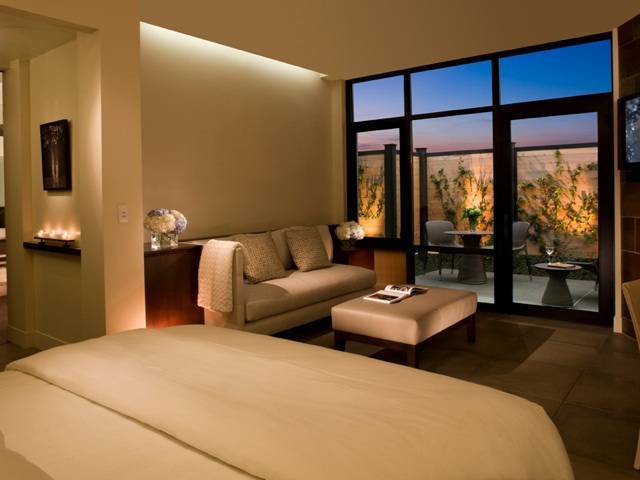 A view of the suite of the Bardessono