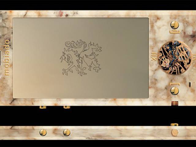 Mobiado CPT001 luxury concept phone made out of marble and gold