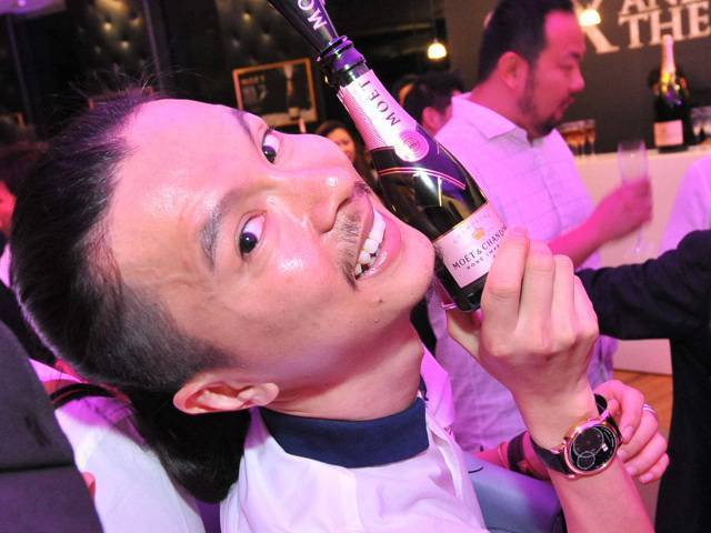 Attended by the beautiful and glamorous, partying with their favorite champagne, Moët & Chandon