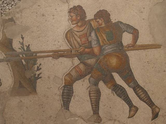 Mosaic in the Great Palace Museum. Photo Credit: Alexandros Massaveta