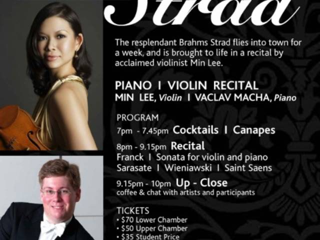 Min Lee will bring classical music to life with the Brahms Strad