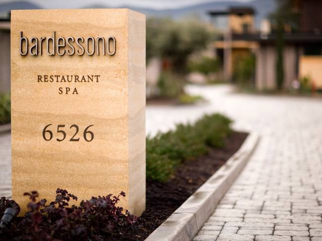 A view of the entrance to the Bardessono