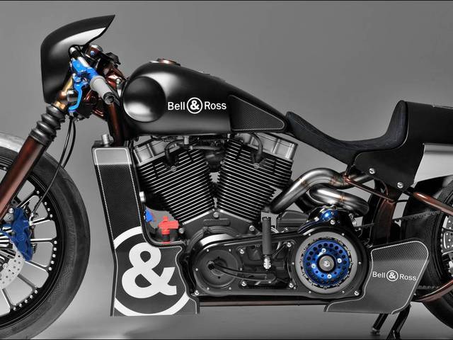 Bell & Ross watches and Shaw Harley-Davidson have teamed up to develop a one-off custom motorcycle