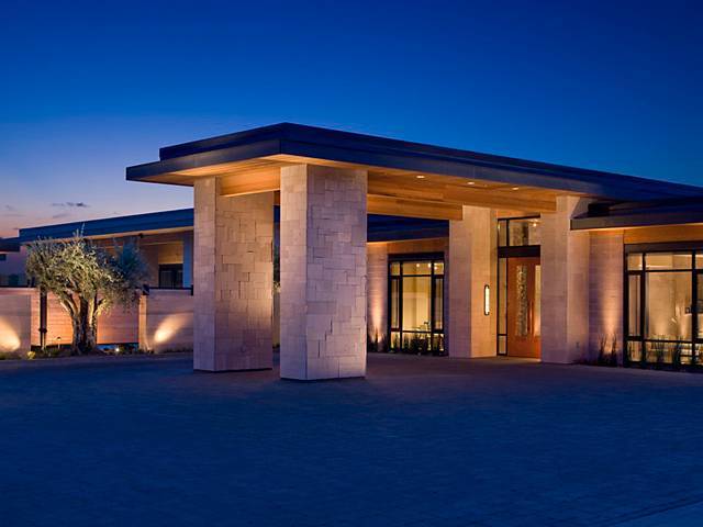 Entrance to the Platinum LEED certified hotel, Bardessono