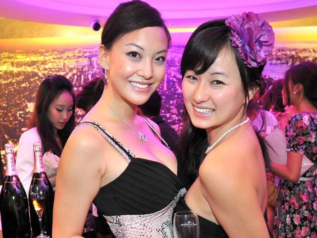 Attended by the beautiful and glamorous, partying with their favorite champagne, Moët & Chandon